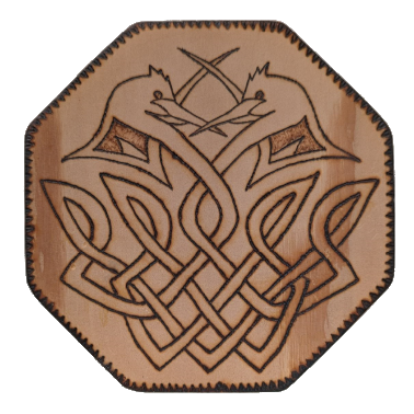 Wood Burned Coaster - 134001 w/ shipping included